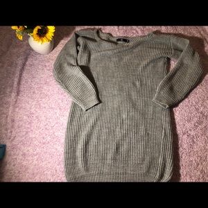 Off shoulder sweater dress miss guided